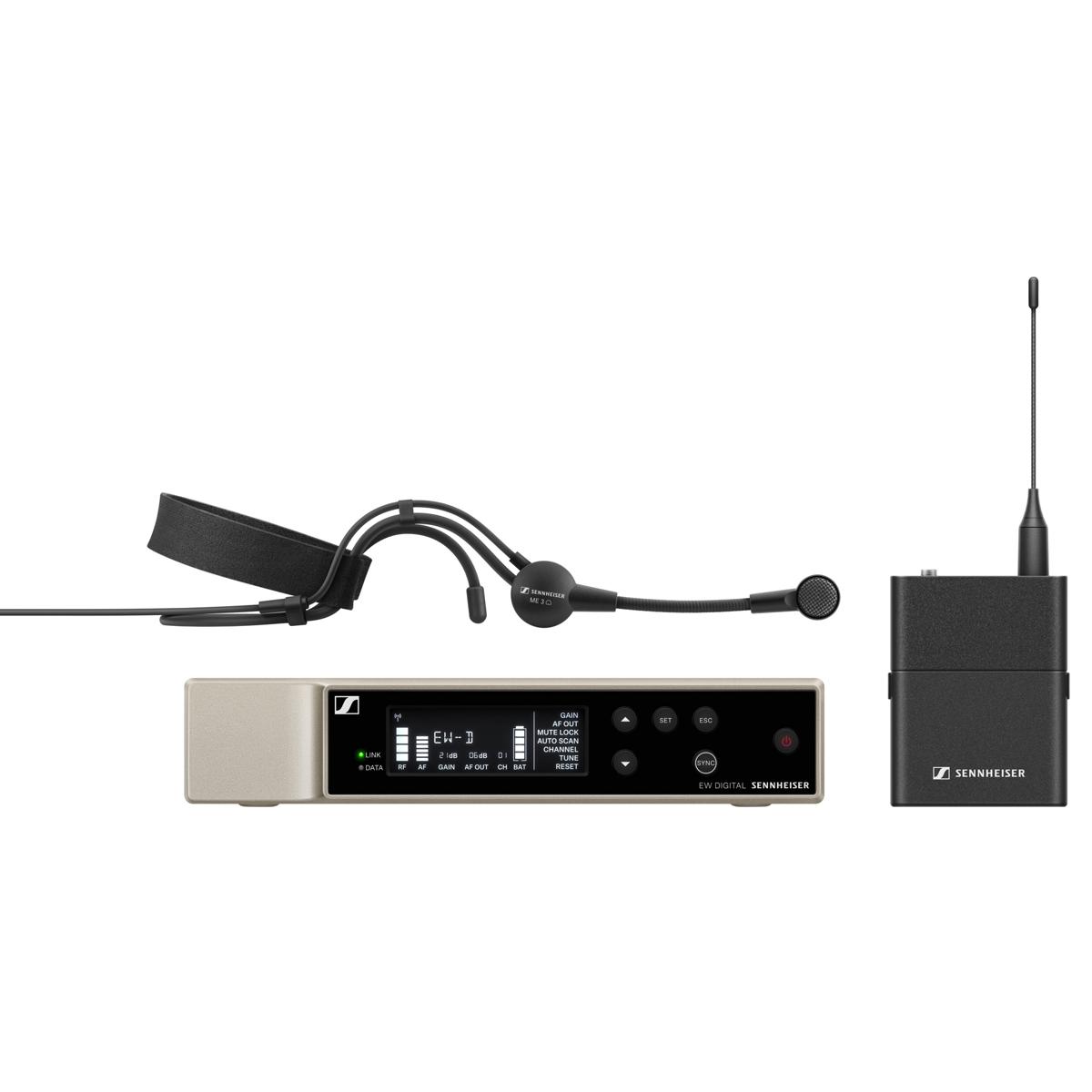 

Sennheiser EW-D ME3 Digital Wireless Headmic Set w/ME 3 Headset Mic, 552-608MHz