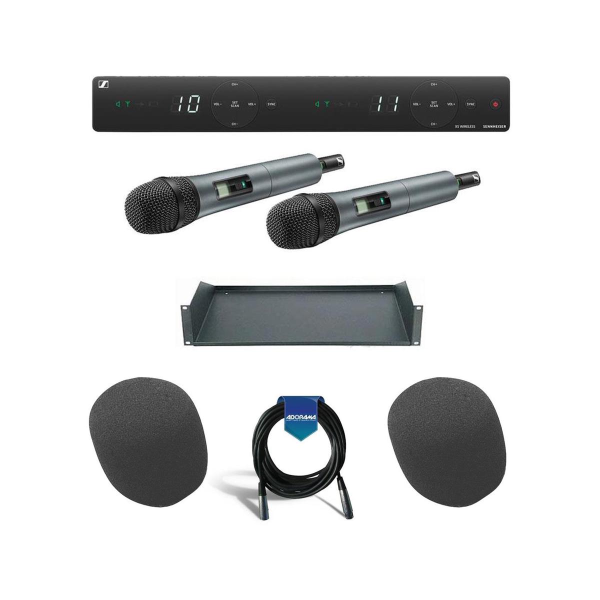

Sennheiser Wireless Dual-Vocal Set Includes 2x SKM 825-XSW-A Handheld Mic/ More