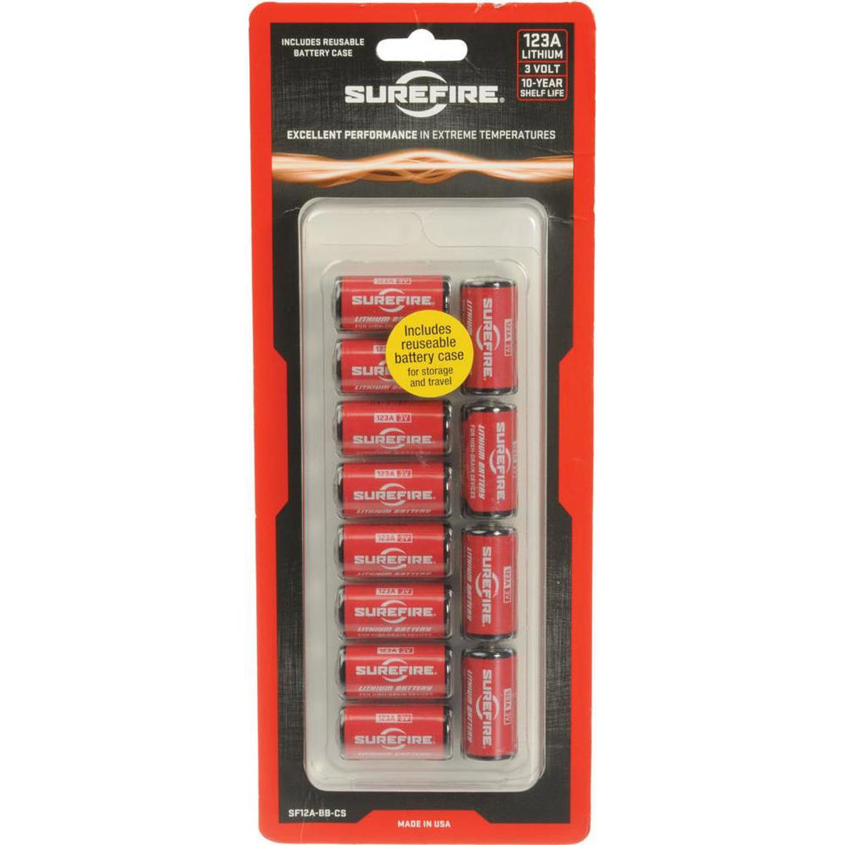

SureFire 123A Lithium Batteries, 12 (Clamshell Packaging)