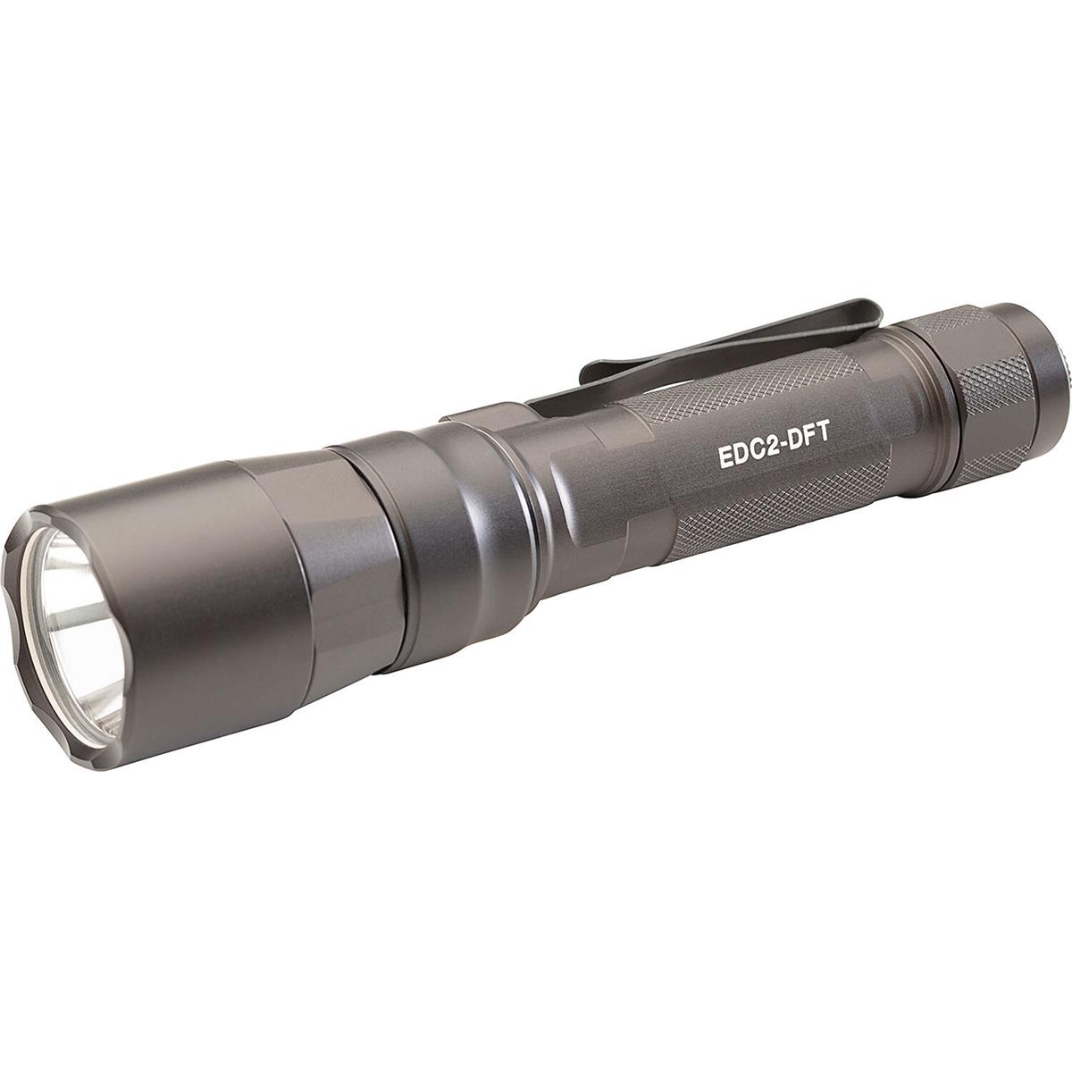 Image of SureFire EDC2-DFT Dual-Fuel Turbo LED Flashlight Gray