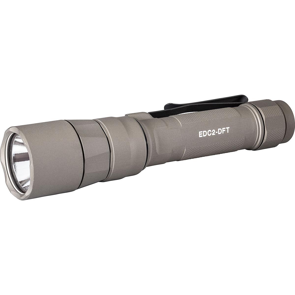 Image of SureFire EDC2-DFT Dual-Fuel Turbo LED Flashlight Tan