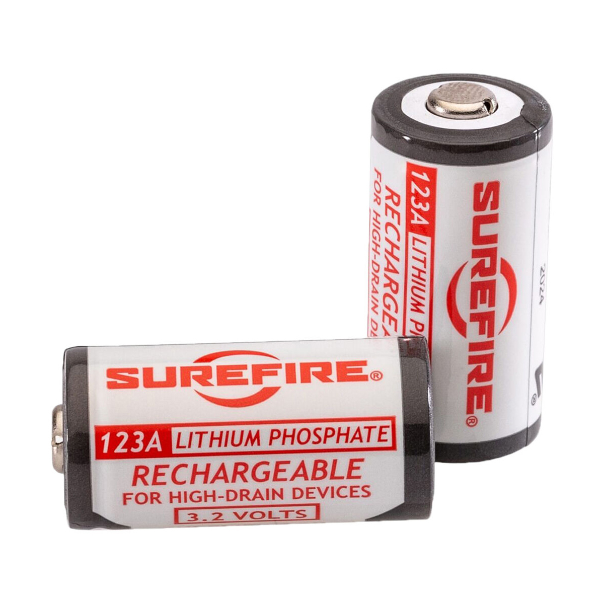 

SureFire 123A Rechargeable Lithium-Iron Phosphate Battery, 2-Pack