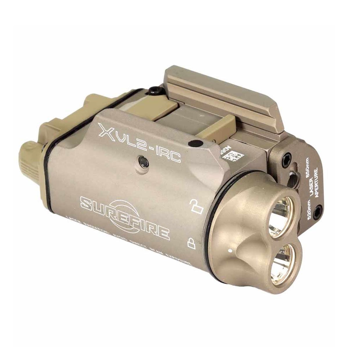 

SureFire XVL2-IRC Dual LED/Class 1 Laser WeaponLight Tan