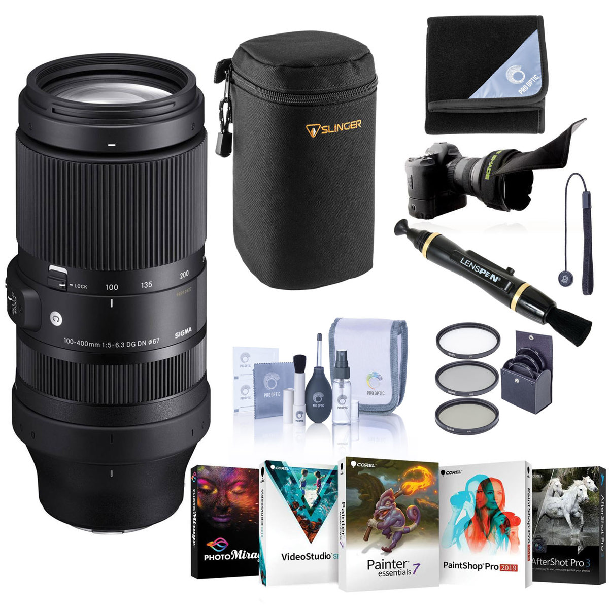

Sigma 100-400mm f/5-6.3 DG DN OS Contemporary Lens for Leica L with PC Acc Kit