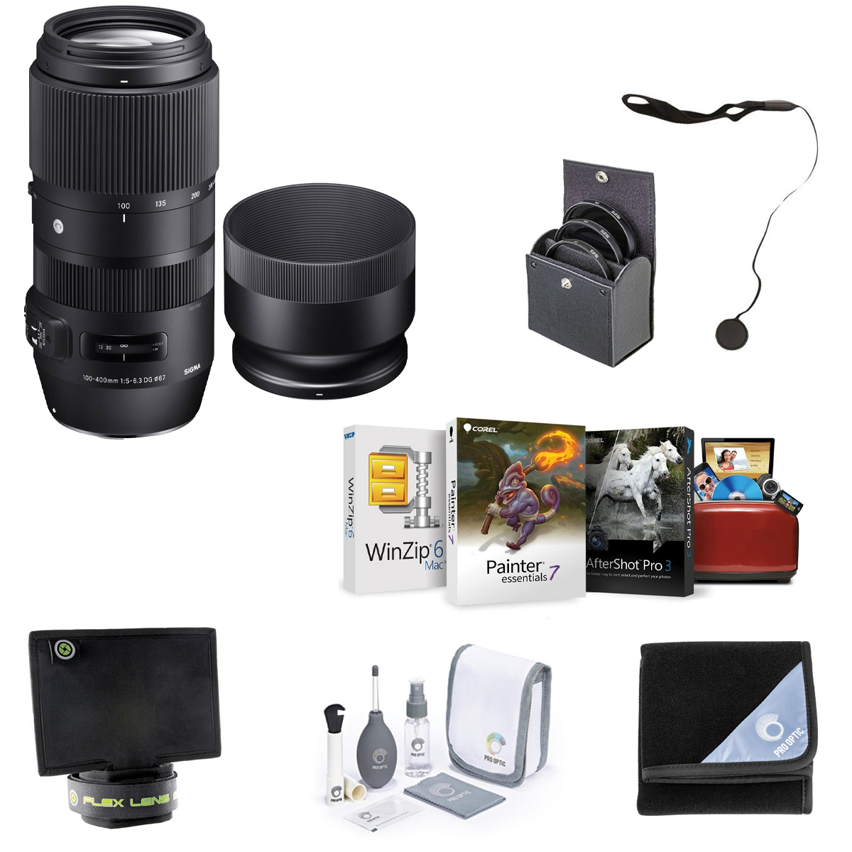 

Sigma 100-400mm f/5-6.3 DG OS HSM Lens for Nikon F w/Free Mac & Accessories Kit