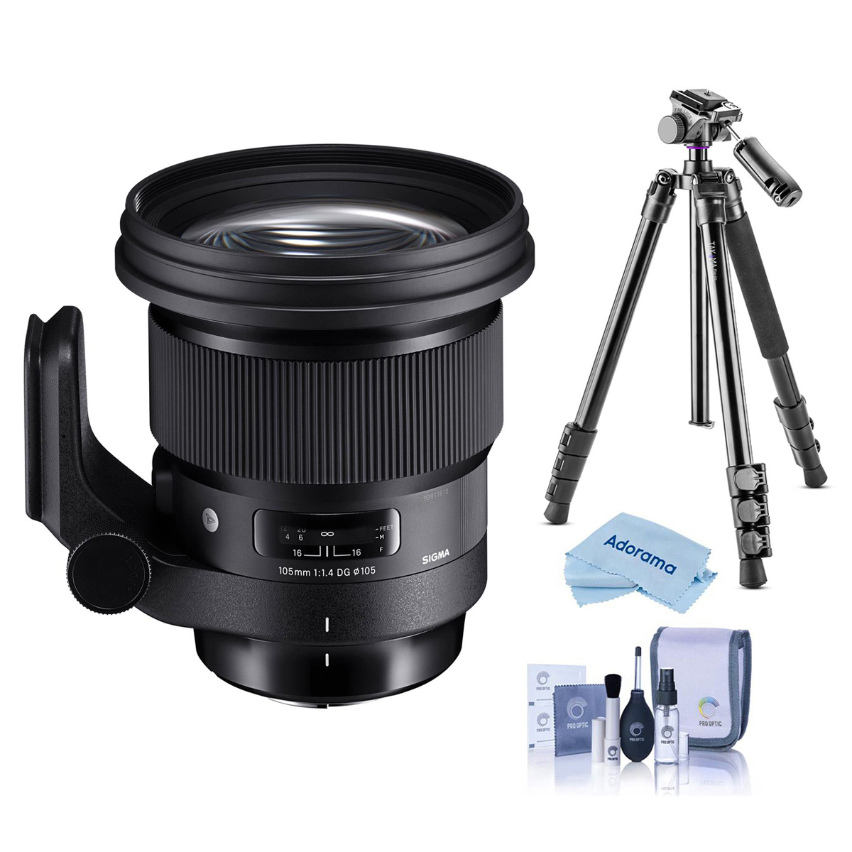 

Sigma 105mm f/1.4 DG ART HSM Lens for Canon EF with Vanguard Alta Pro Tripod Kit