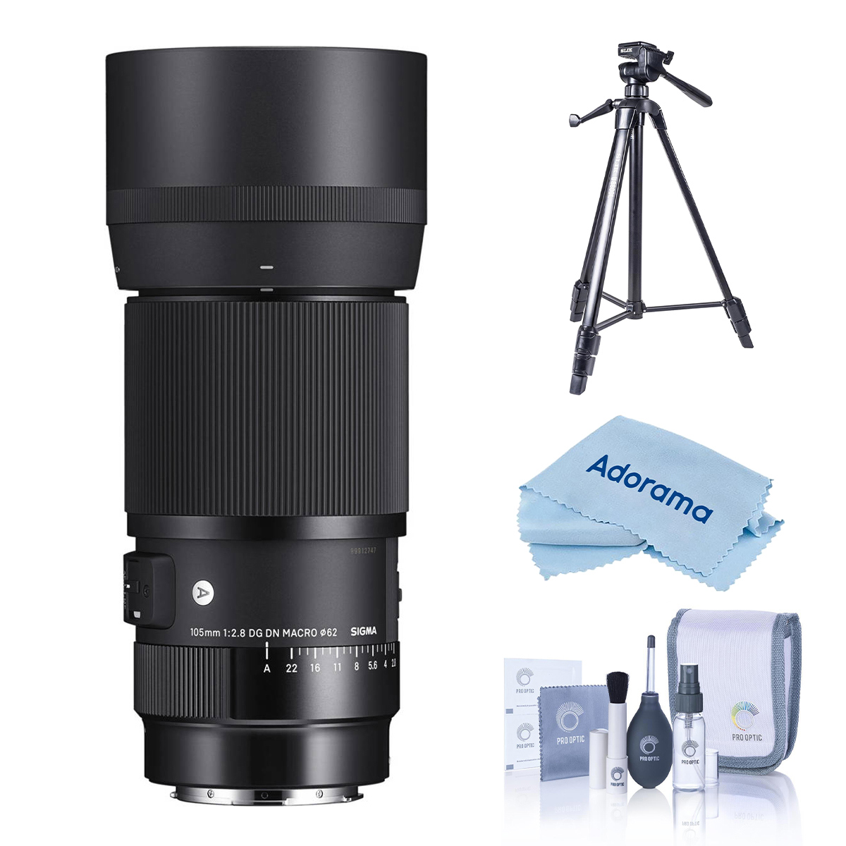 

Sigma 105mm f/2.8 DG DN ART Macro Lens for Leica L with Vesta 203AGH Tripod Kit