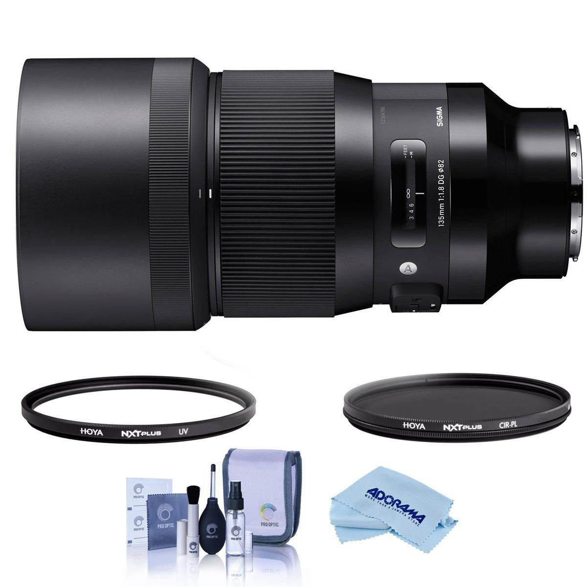 

Sigma 135mm f/1.8 DG HSM ART Lens for Leica L, Black with Hoya 82mm Filter Kit