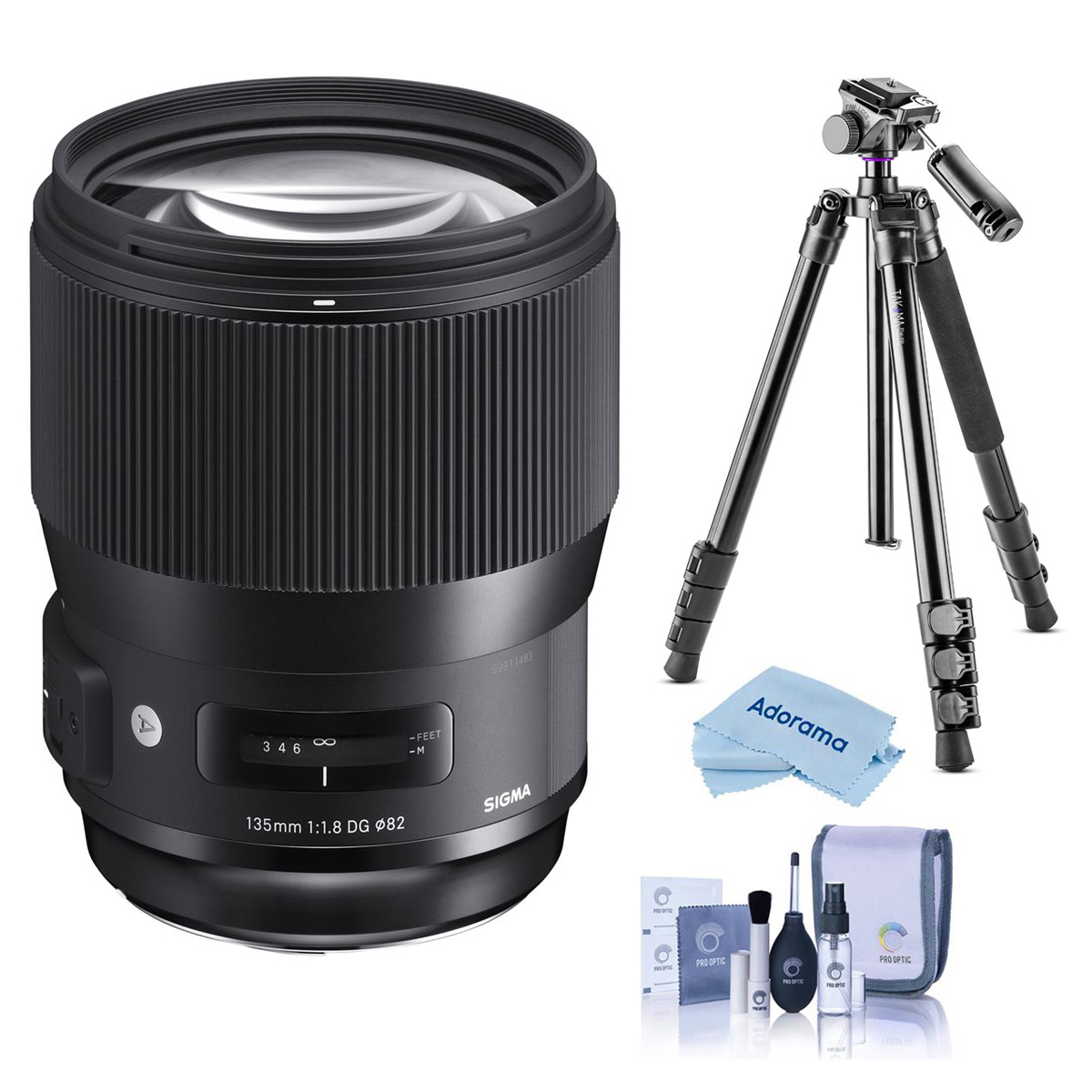 

Sigma 135mm f/1.8 DG HSM IF ART Lens for Nikon F with Alta Pro 264AT Tripod Kit