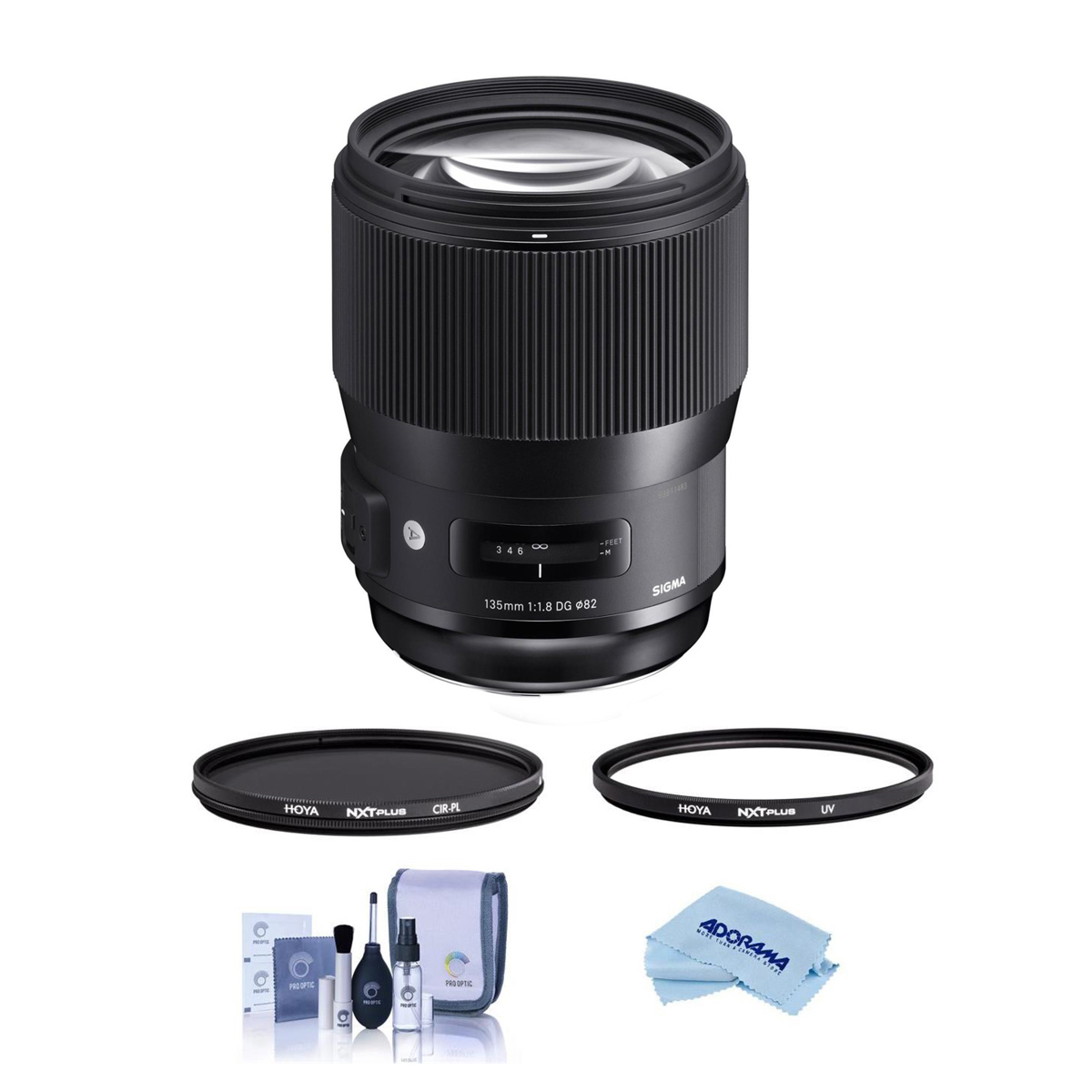 

Sigma 135mm f/1.8 DG HSM IF ART Lens for Sigma SA w/Hoya 82mm UV+CPL Filter Kit