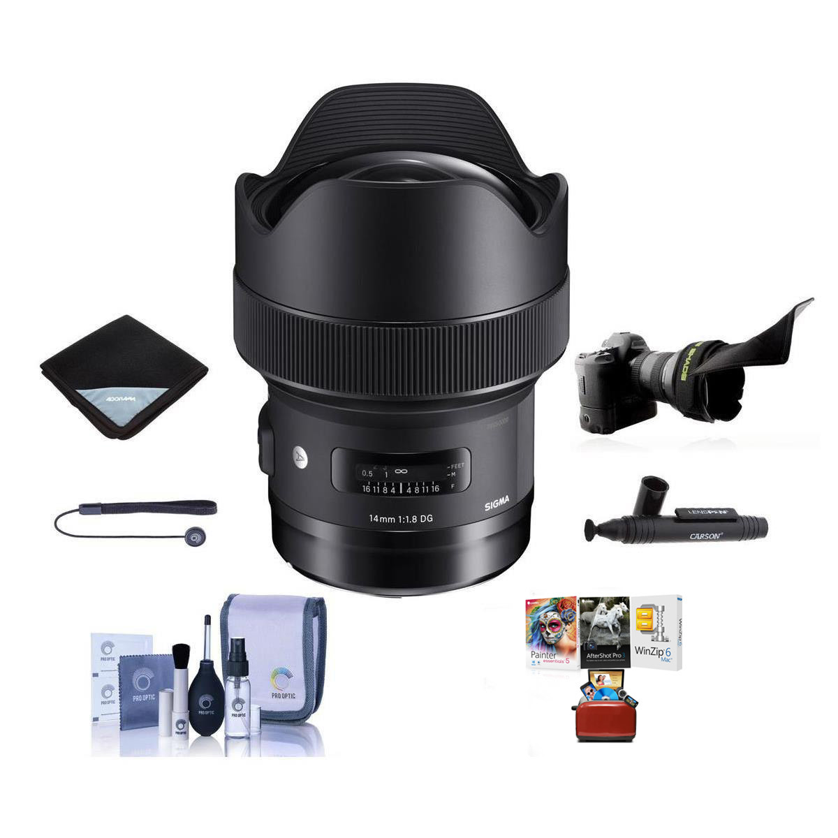 

Sigma 14mm f/1.8 DG HSM ART Lens for Sony E with Mac Software & Accessories Kit