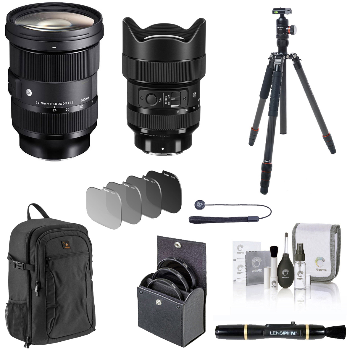 

Sigma 14-24mm & 24-70mm f/2.8 DG DN Art Lens for Sony E with Essentials Kit