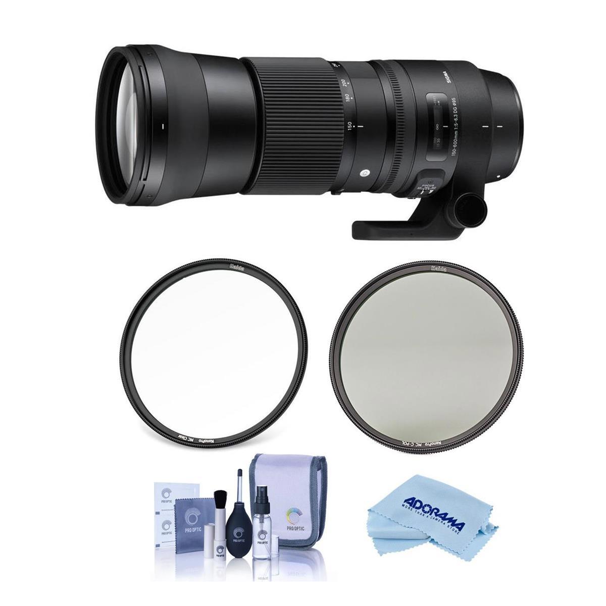 

Sigma 150-600mm f/5-6.3 DG OS HSM Contemporary Lens for Canon EF with Filter Kit