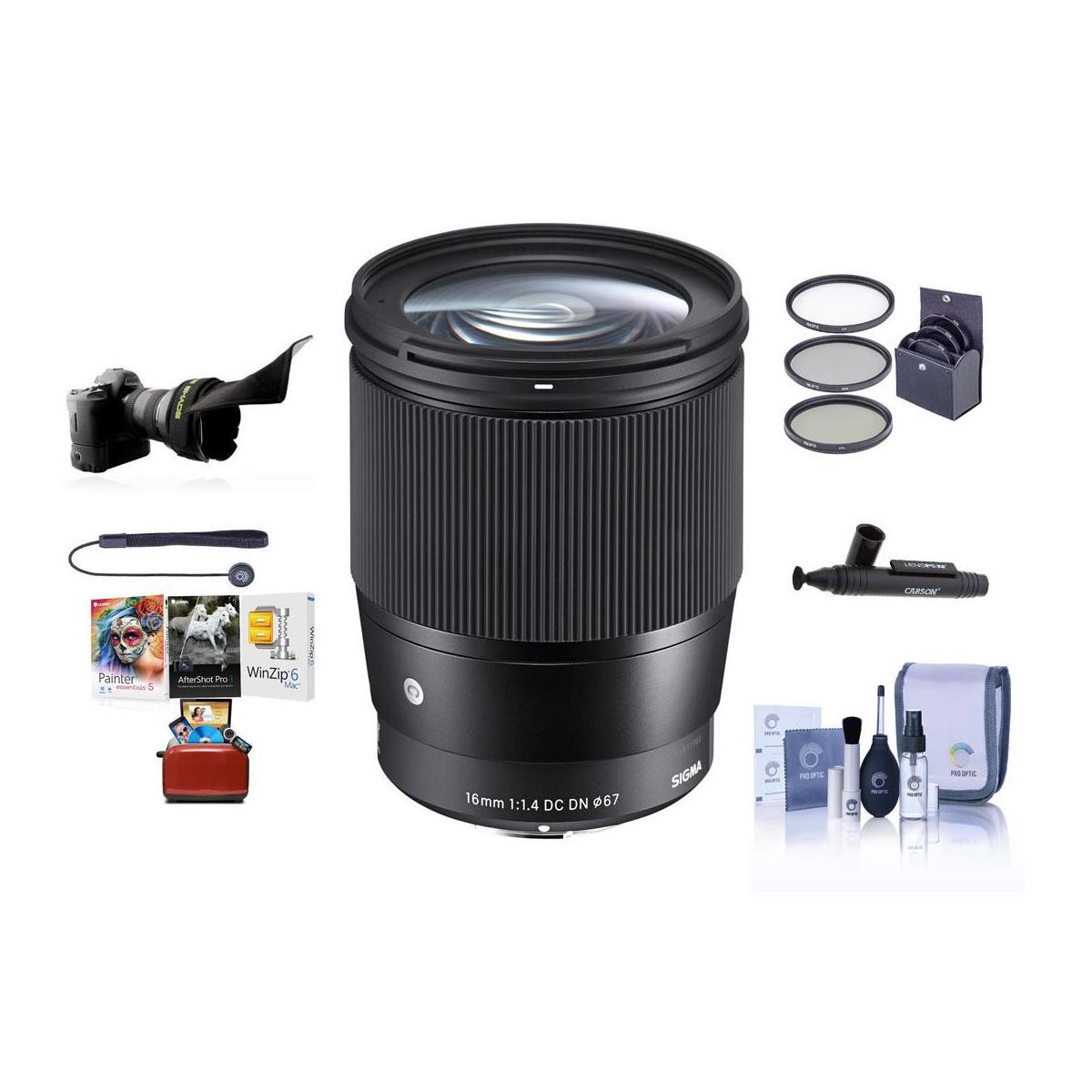 

Sigma 16mm f/1.4 DC DN Contemporary Lens for MFT, Black w/Mac Software & Acc Kit