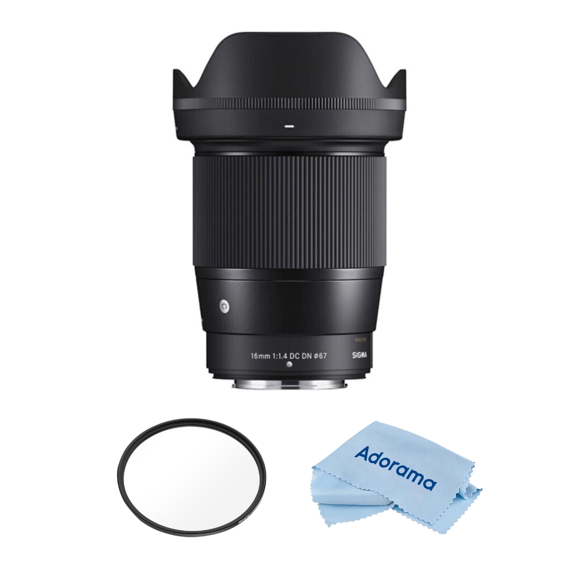 

Sigma 16mm f/1.4 DC DN Contemporary Lens for Nikon Z with Accessories Kit