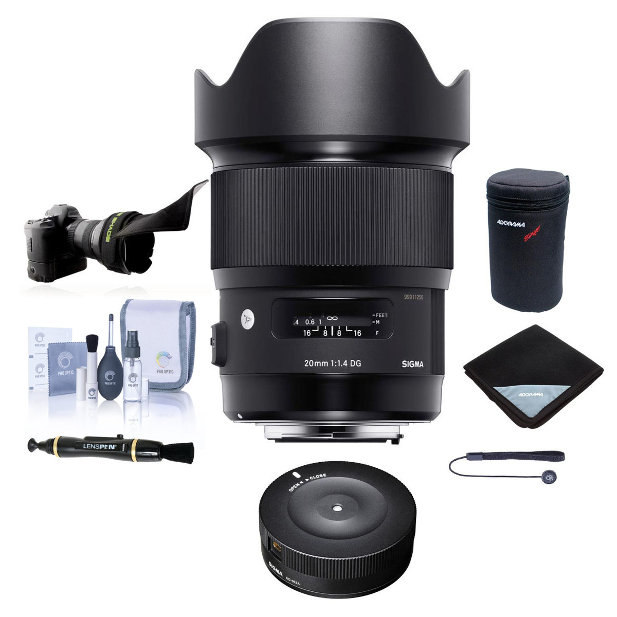 

Sigma 20mm f/1.4 DG HSM ART Lens for Canon EF with Accessories Kit