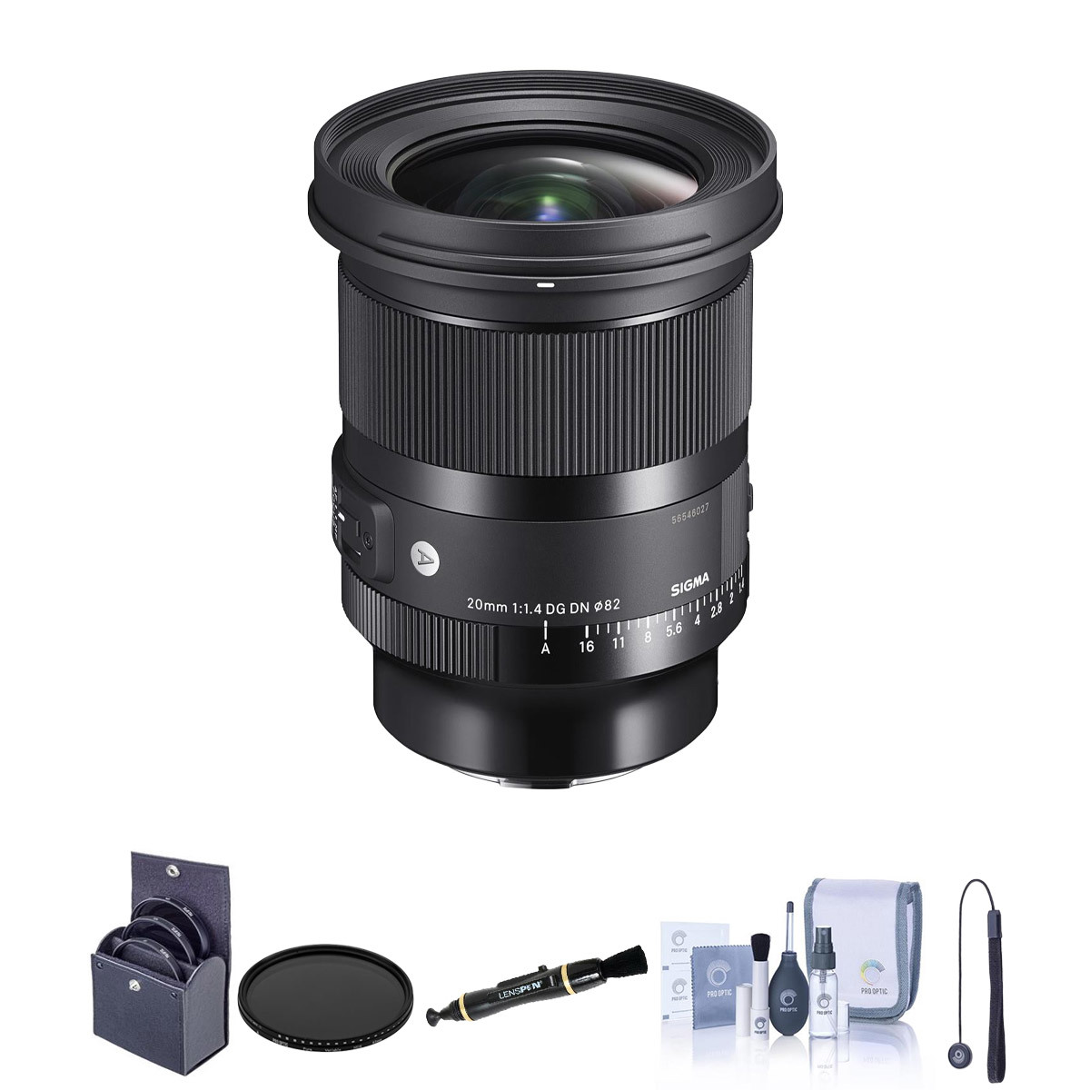 

Sigma 20mm f/1.4 DG DN Art Lens for L Mount with Essential Kit