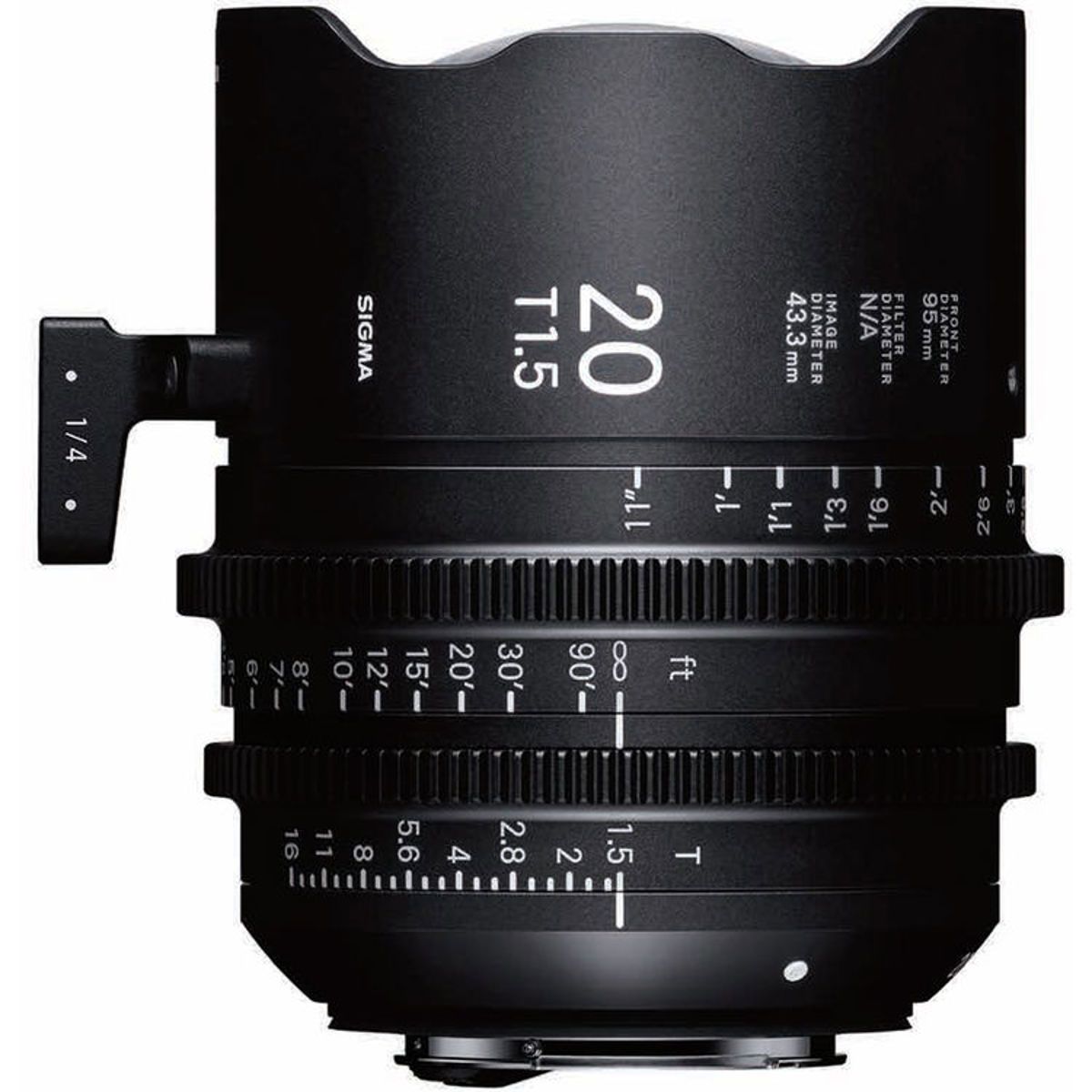 

Sigma 20mm T1.5 FF High-Speed Prime Lens for PL Mount, Feet