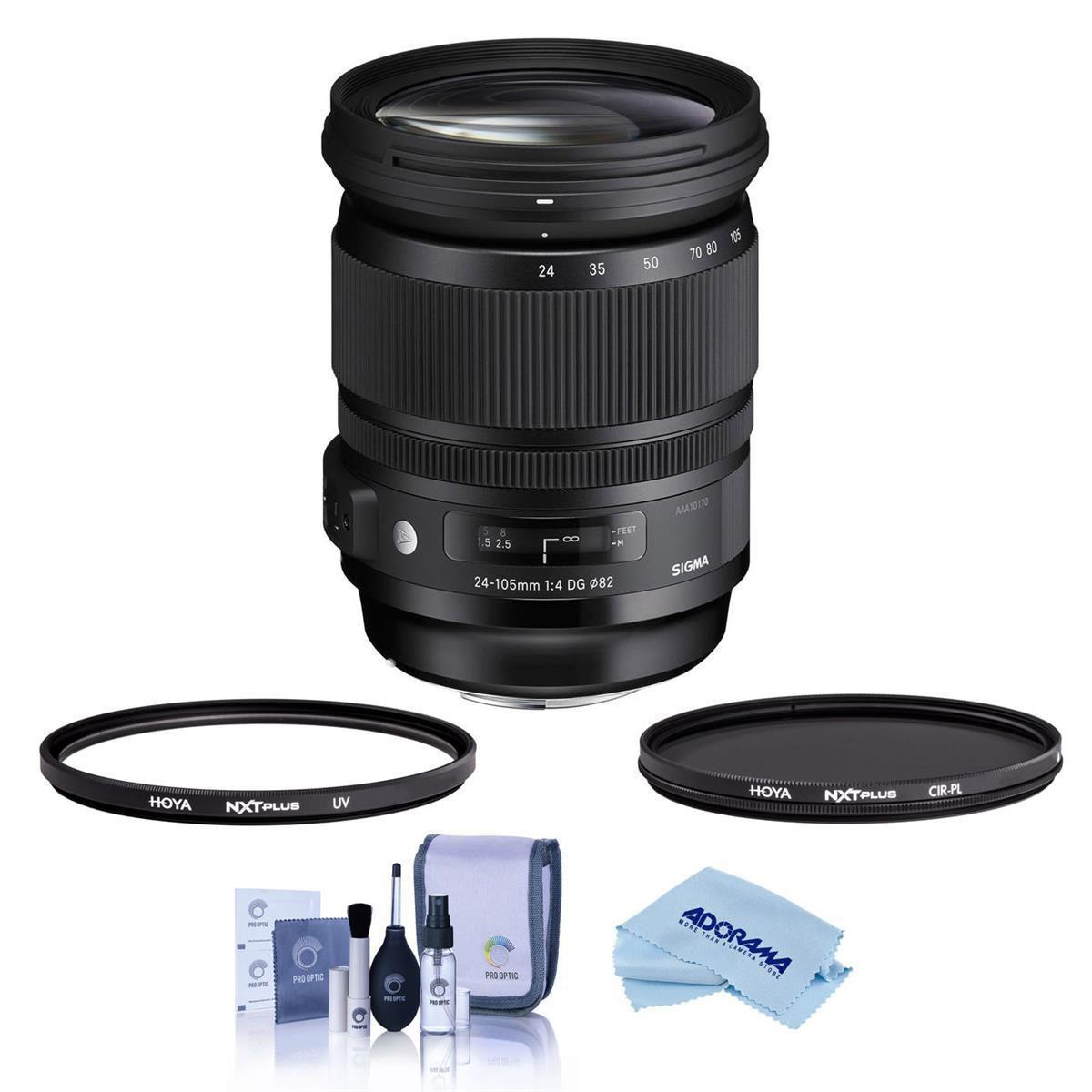 

Sigma 24-105mm f/4.0 DG OS HSM ART Lens for Nikon F with 82mm UV+CPL Filter Kit