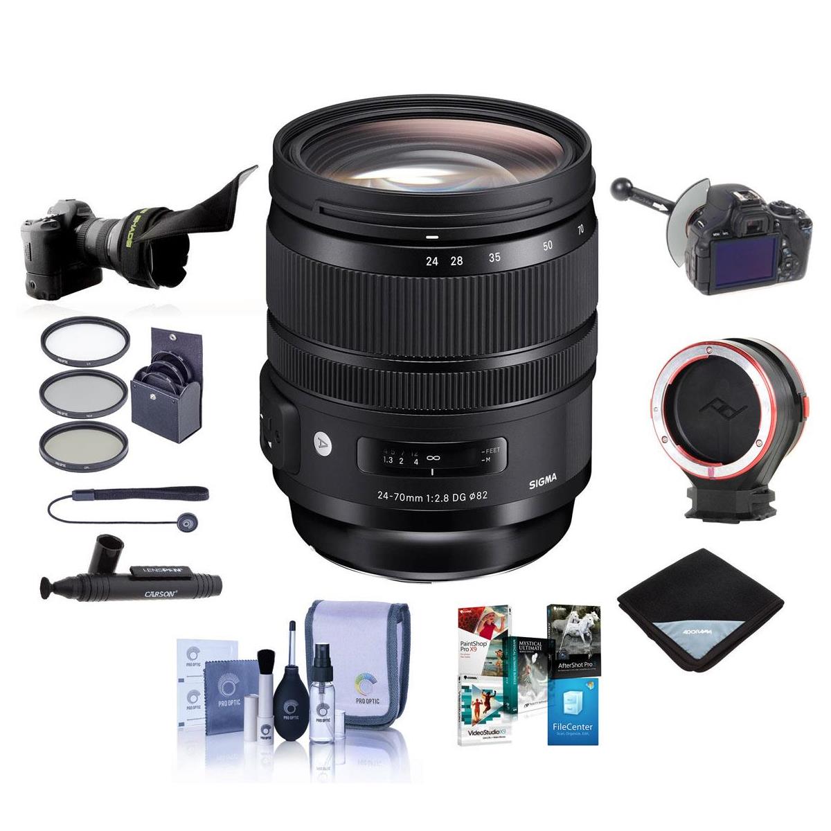 

Sigma 24-70mm f/2.8 DG OS HSM IF ART Lens for Canon EF w/Premium Accessories Kit