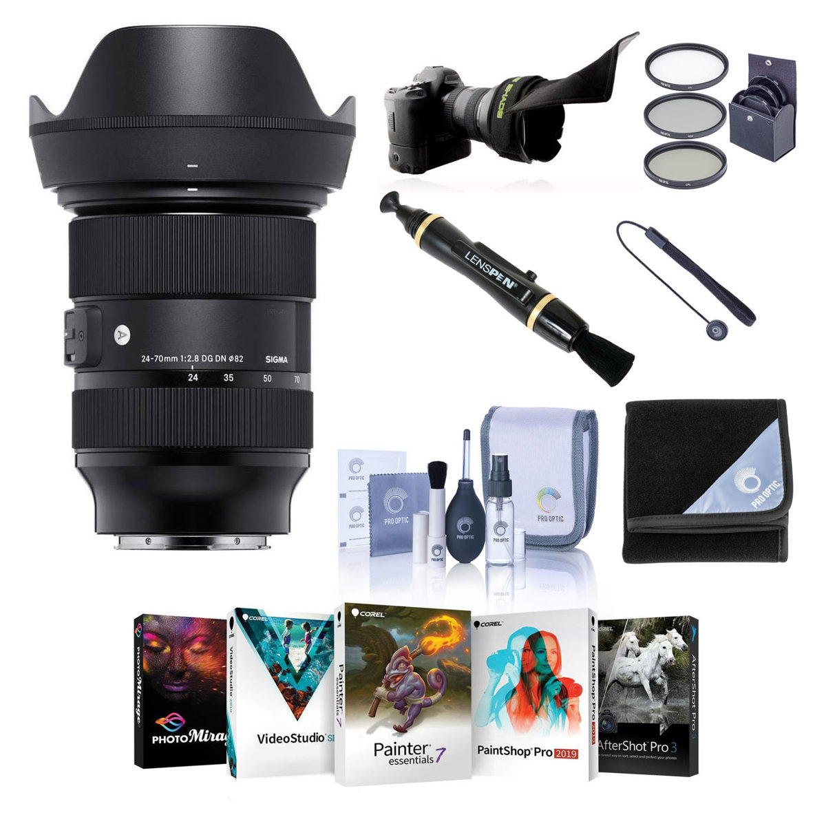 

Sigma 24-70mm f/2.8 DG DN Art Lens for L Mount w/PC Software & Accessories Kit