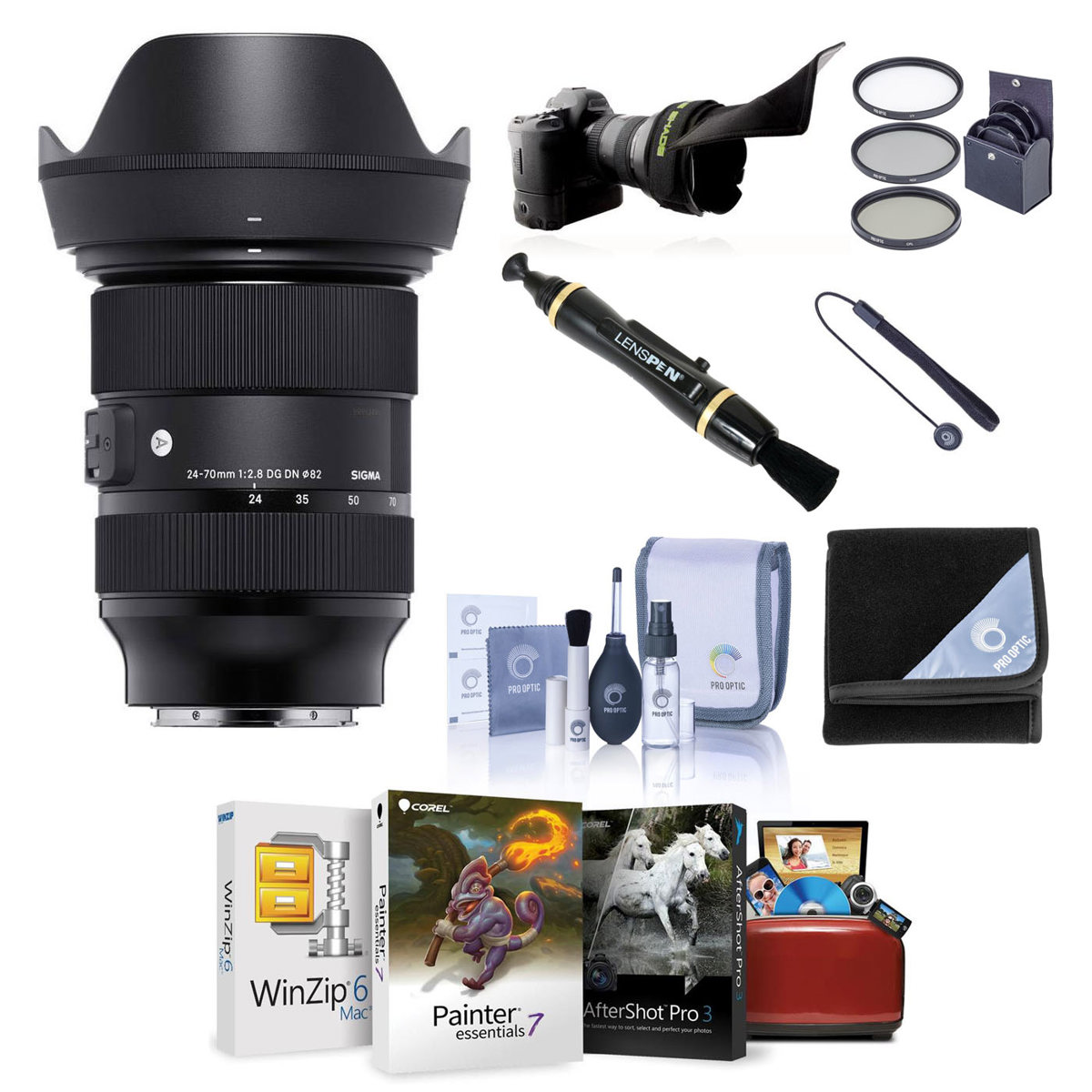 

Sigma 24-70mm F2.8 DG DN Art Lens for Leica L w/Mac Software & Accessories Kit