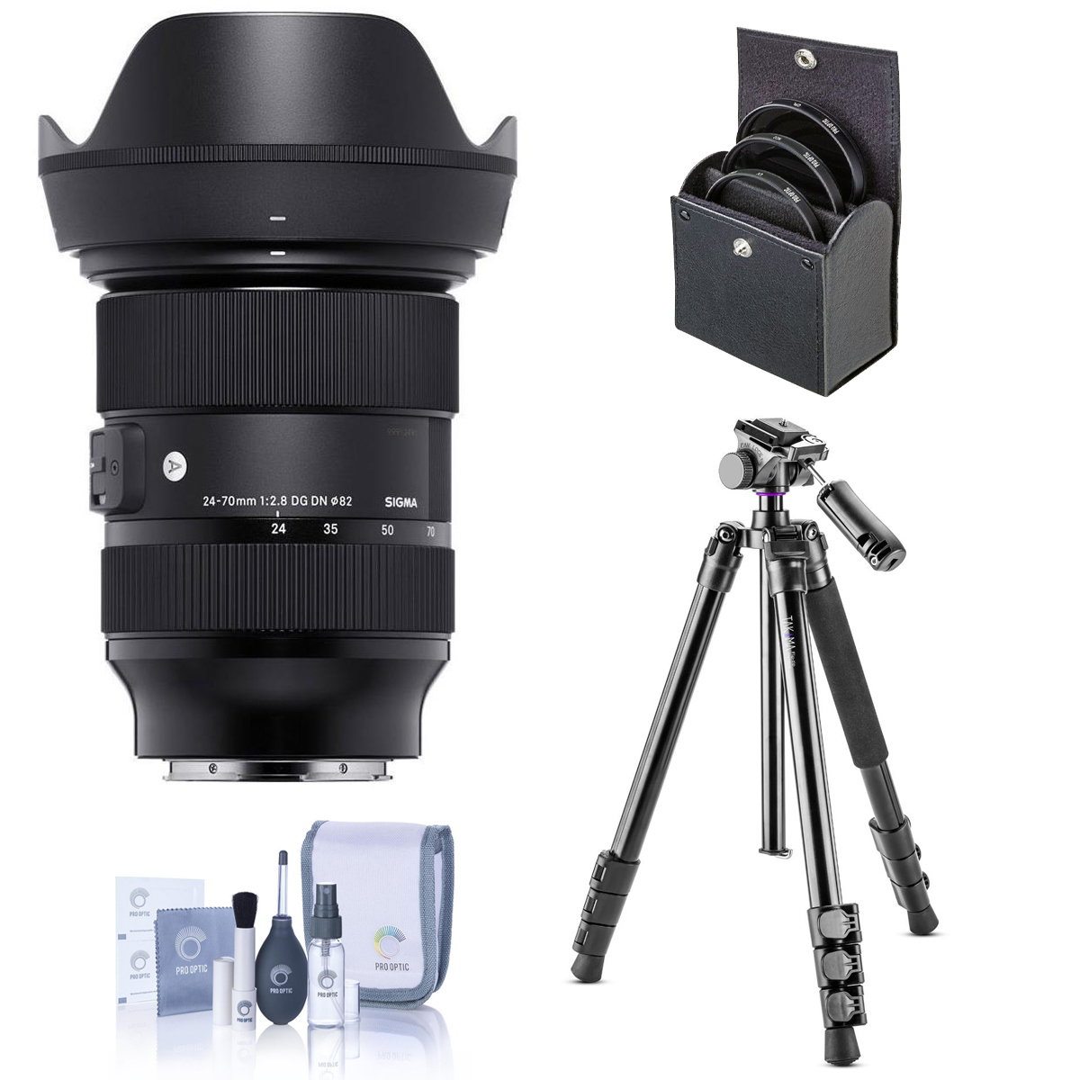

Sigma 24-70mm F2.8 DG DN Art Lens for Sony E with Vanguard Tripod Kit
