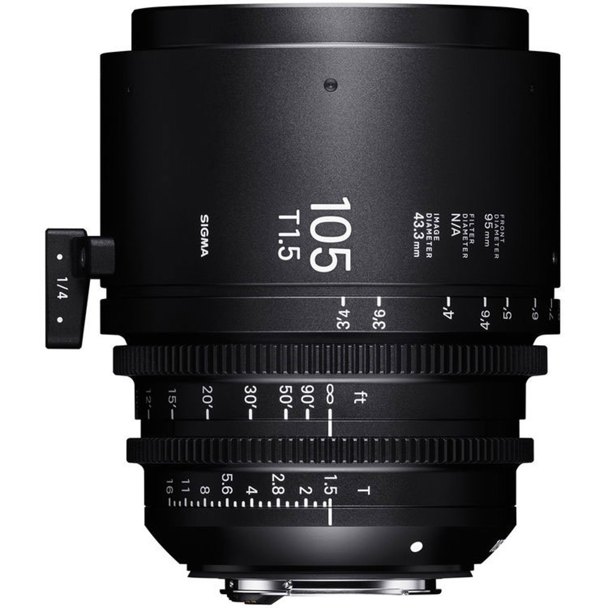 

Sigma 105mm T1.5 Fully Luminous High-Speed Prime Cine Lens for PL Mount, Feet
