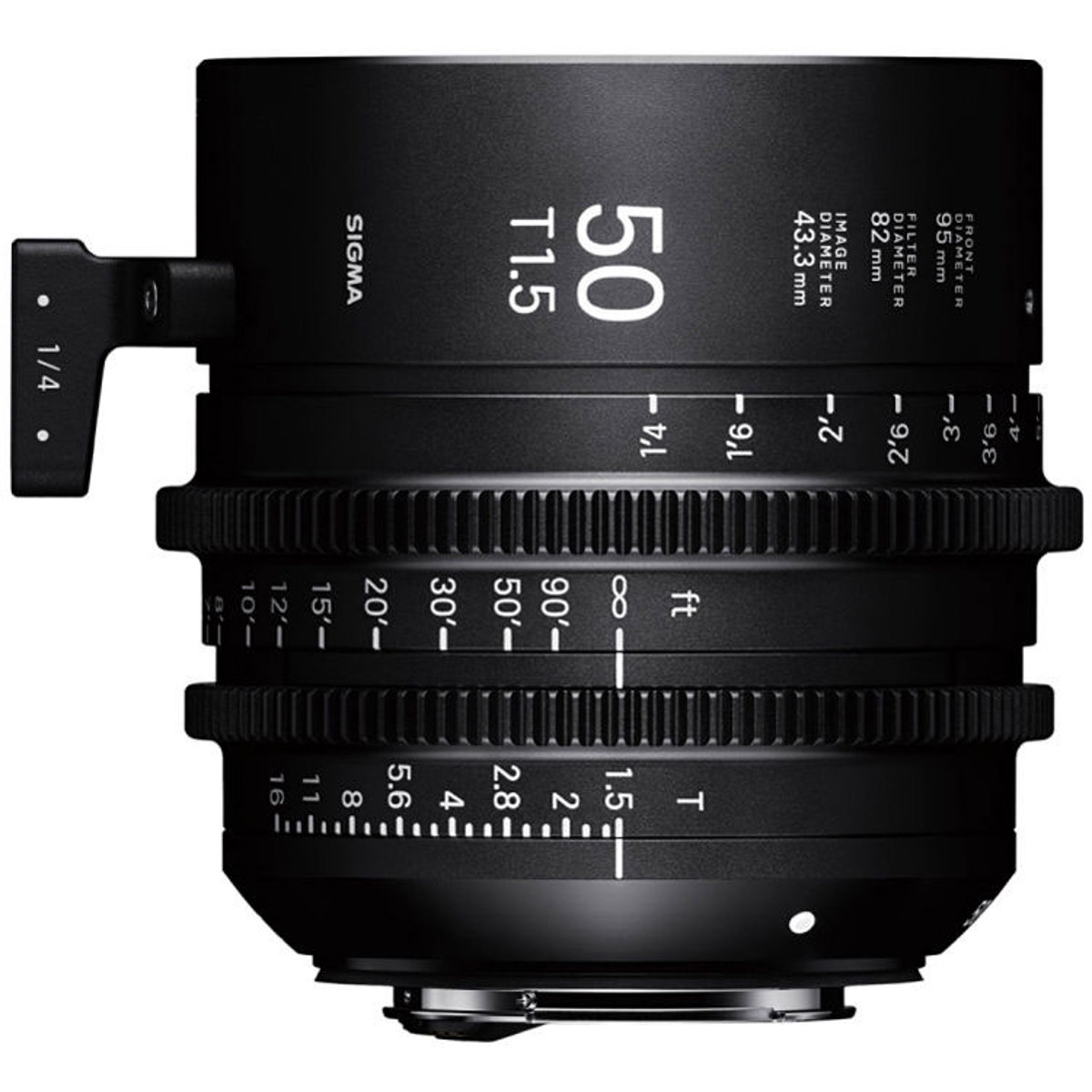

Sigma 50mm T1.5 FF Fully Luminous High-Speed Prime Cine Lens for PL Mount, Feet