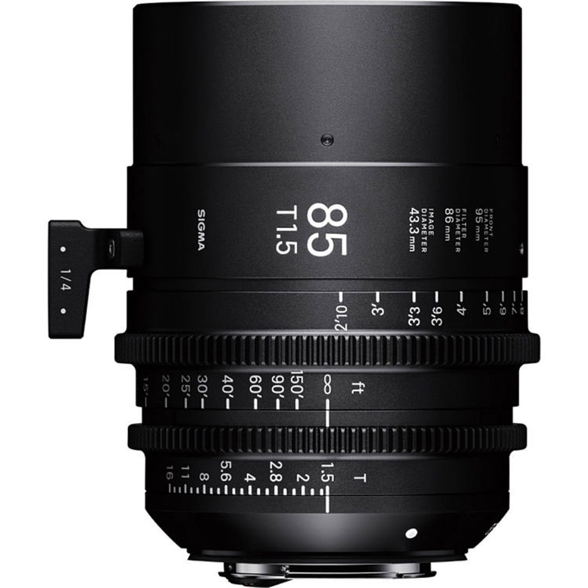 

Sigma 85mm T1.5 FF Fully Luminous High-Speed Prime Cine Lens for Canon EF, Feet