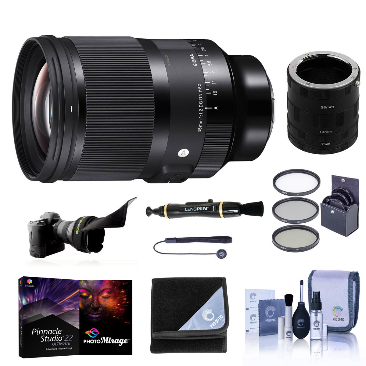 

Sigma 35mm f/1.2 DG DN ART Lens for Sony E with PC Software & Accessories Kit