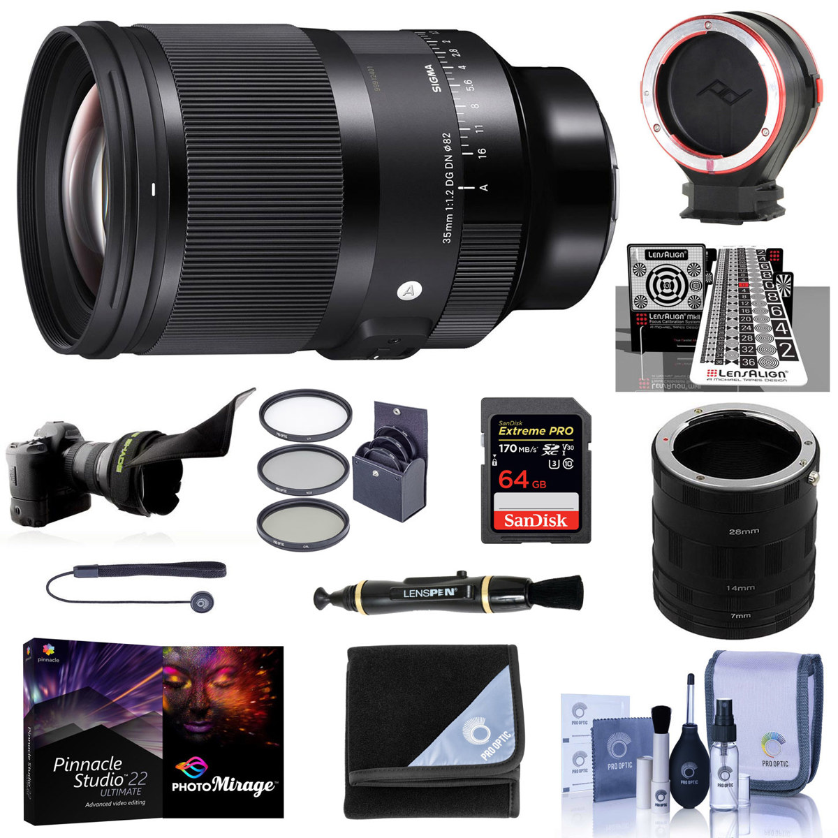 

Sigma 35mm f/1.2 DG DN ART Lens for Sony E with Premium Accessories Kit