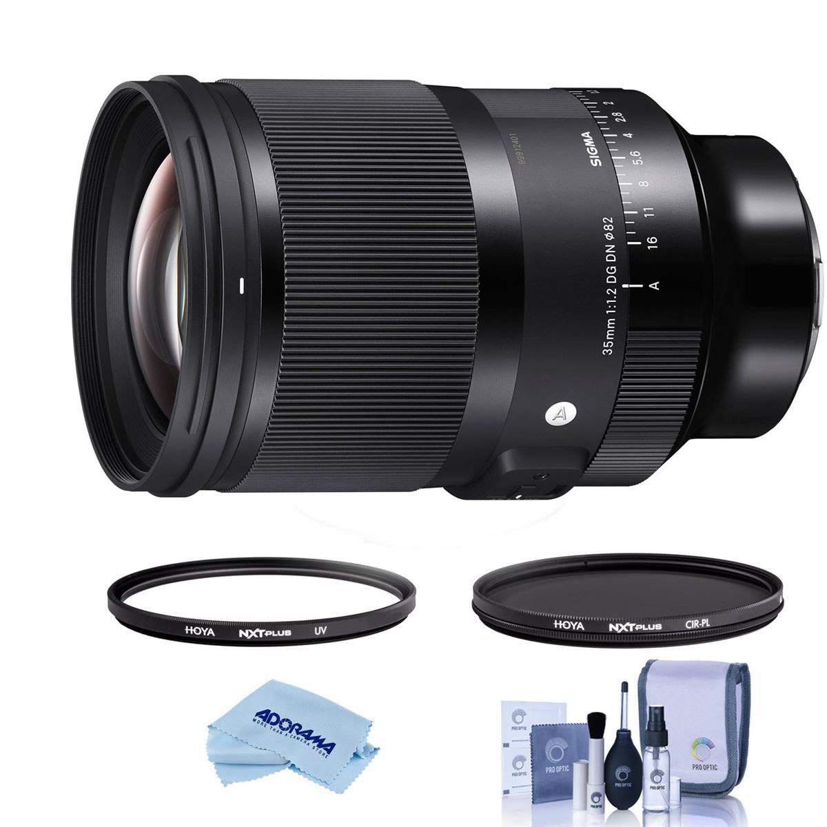 

Sigma 35mm f/1.2 DG DN ART Lens for Sony E with Hoya 82mm UV+CPL Filter Kit