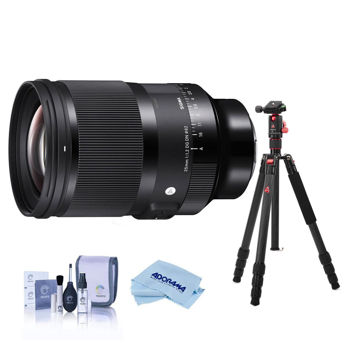 

Sigma 35mm f/1.2 DG DN ART Lens for Sony E, Bundle with Vanguard Tripod Kit