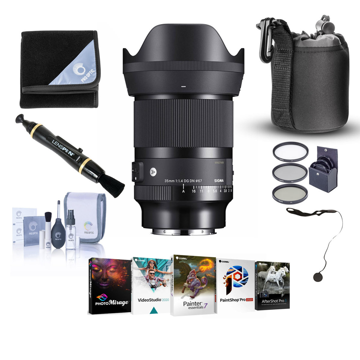 

Sigma AF 35mm f/1.4 DG DN ART Lens for L Mount w/PC Software & Accessories Kit