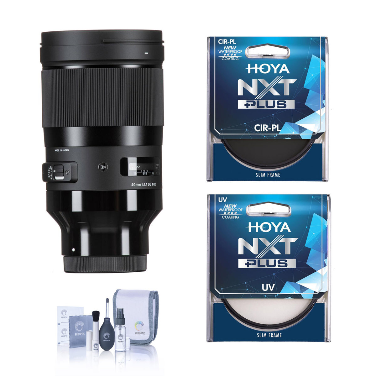 

Sigma 40mm f/1.4 DG HSM ART Lens for Sony E, Black w/Hoya 82mm UV+CPL Filter Kit