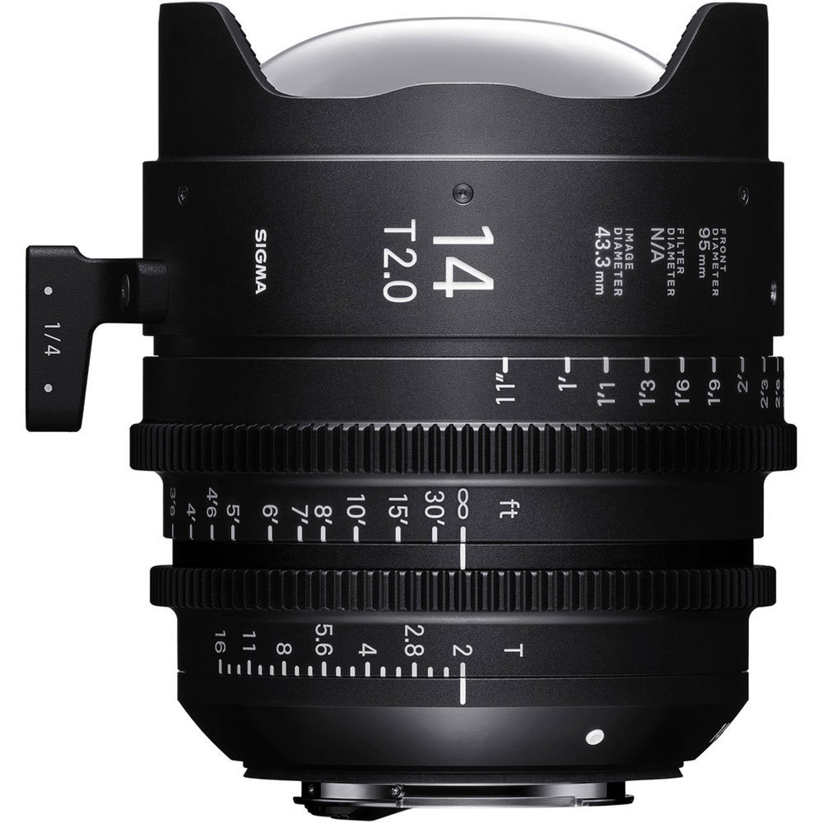 

Sigma 14mm T2.0 Fully Luminous High-Speed Prime Cine Lens for PL Mount, Feet