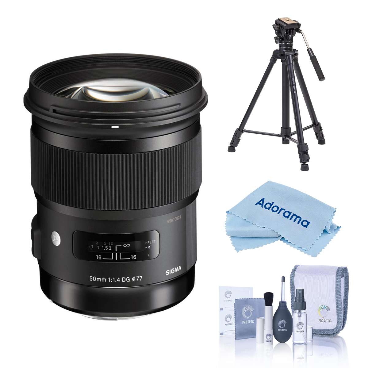 

Sigma 50mm f/1.4 DG HSM ART Lens for Nikon F with Vanguard Alta Pro Tripod Kit