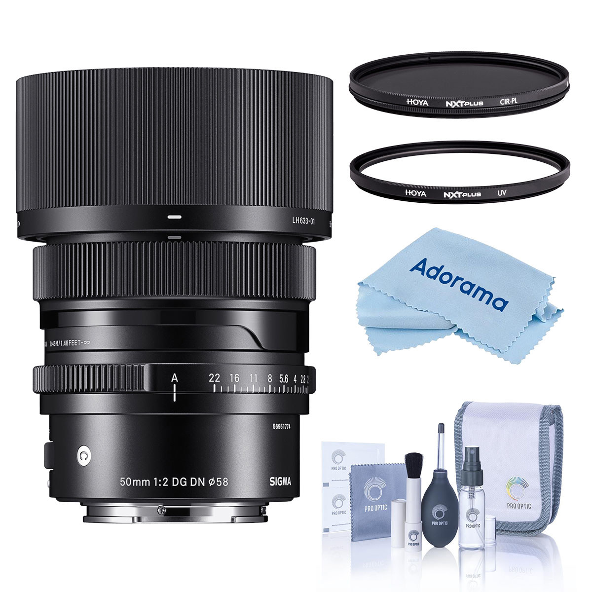 

Sigma 50mm f/2.0 DG DN Contemporary Lens for Sony E w/58mm UV and CPL Filters