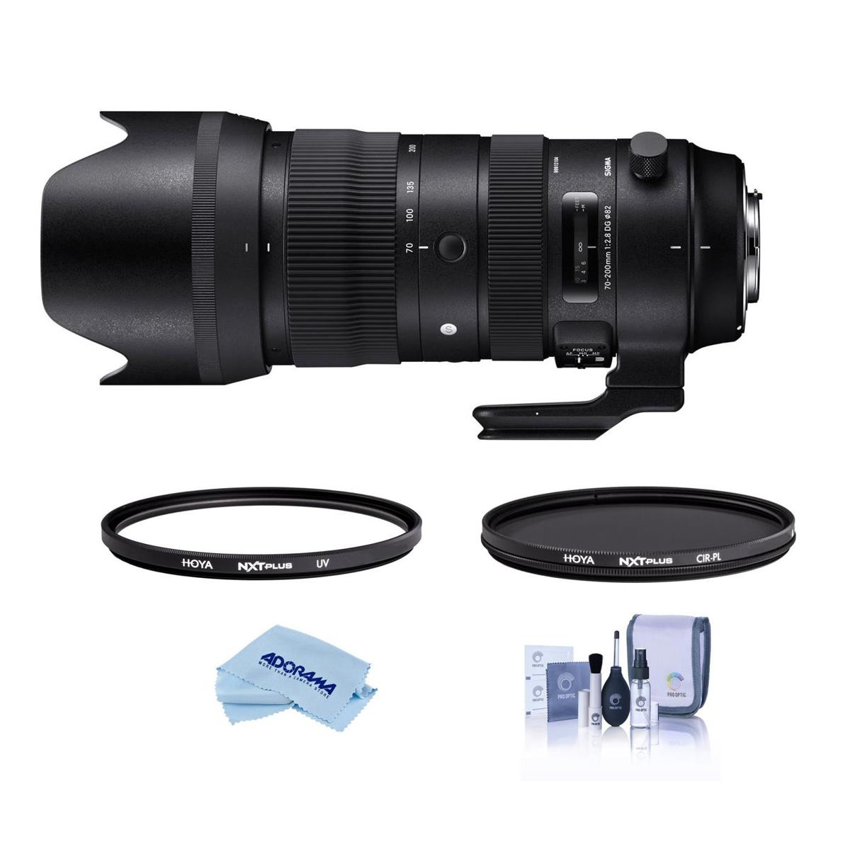 

Sigma 70-200mm f/2.8 DG OS HSM Sports Lens for Canon EF w/82mm UV+CPL Filter Kit