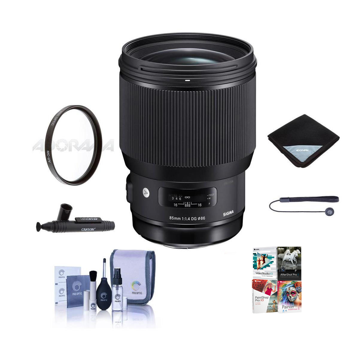 

Sigma 85mm f/1.4 DG HSM ART Lens for Canon EF with Free PC Software & Acc Kit