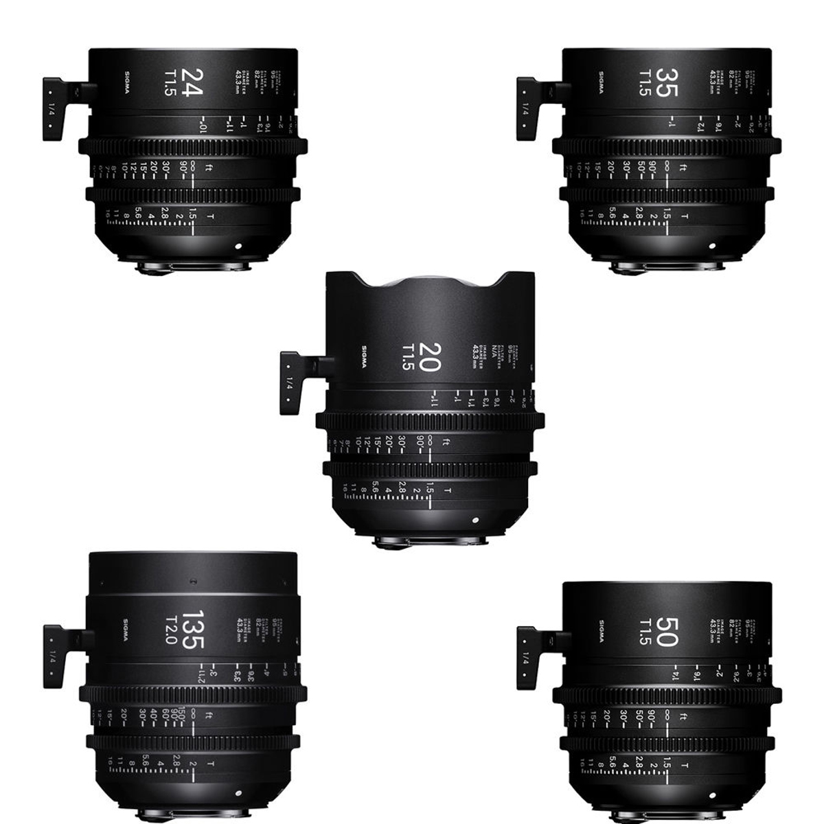

Sigma FF High-Speed Prime Cine 5-Lens Kit for Canon EF, Feet