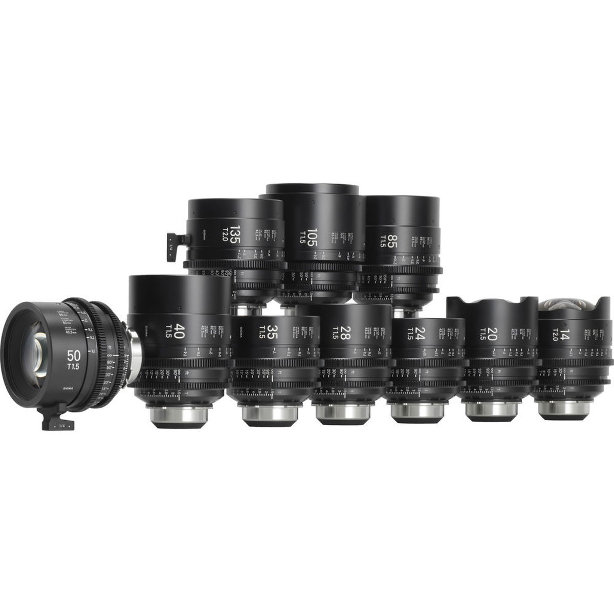 

Sigma FF Classic Art Prime Cine 10-Lens Kit, Feet
