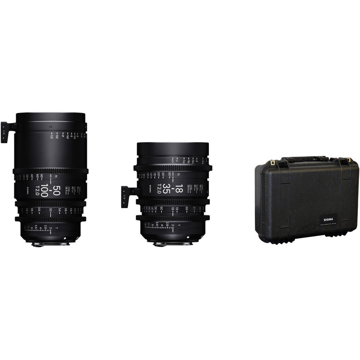 

Sigma 18-35mm & 50-100mm T2 Fully Luminous High-Speed Cine Lens, Canon EF, Feet