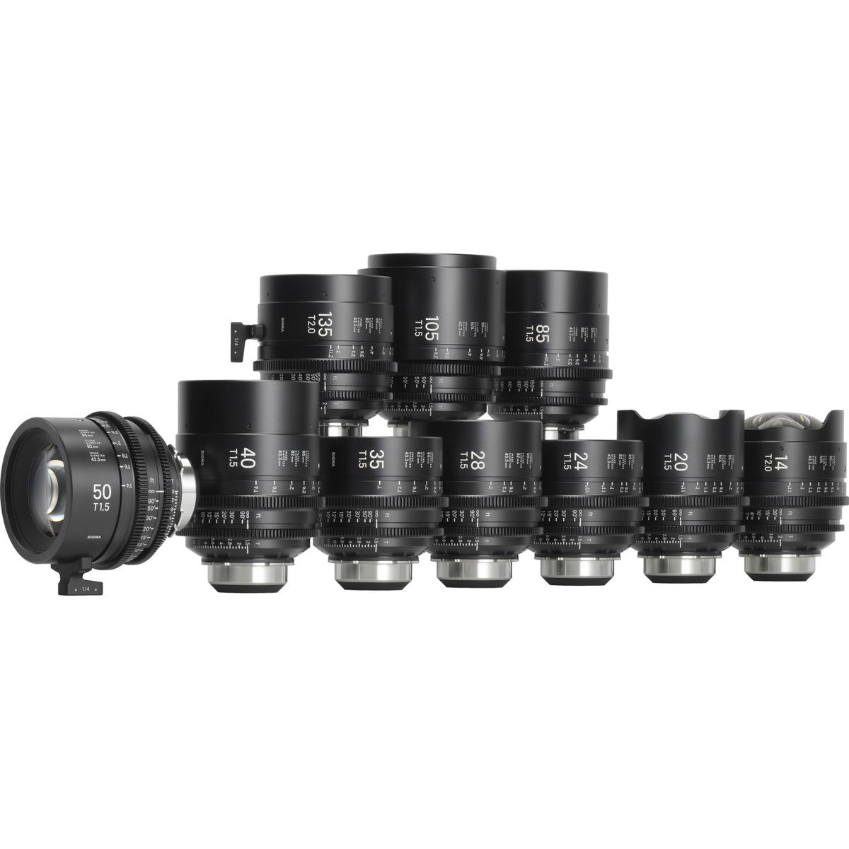 

Sigma FF Classic Art Prime Cine 10-Lens Kit, Metric