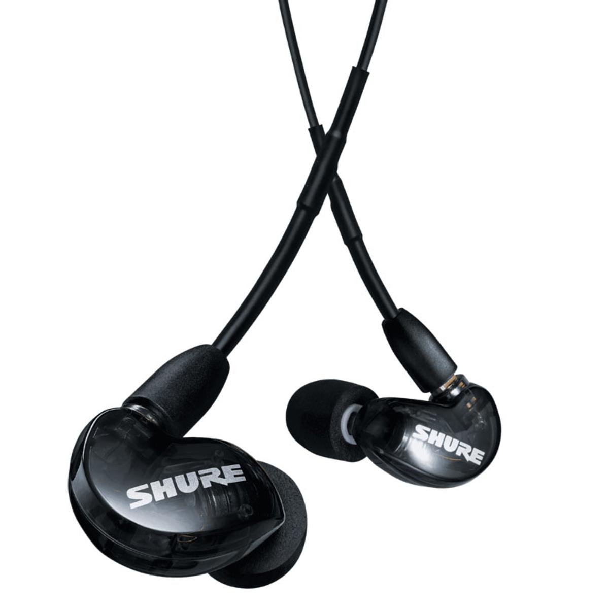 Шумоизолирующие наушники Shure SE215, черные, #SE215DYBK+UNI