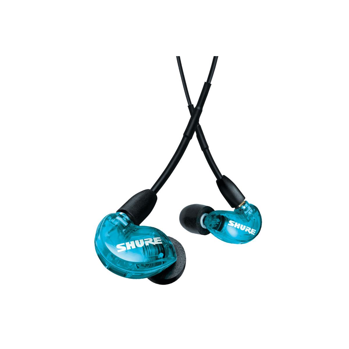 Звукоизоляционные наушники Shure SE215 Special Edition, синие #SE215DYBL+UNI