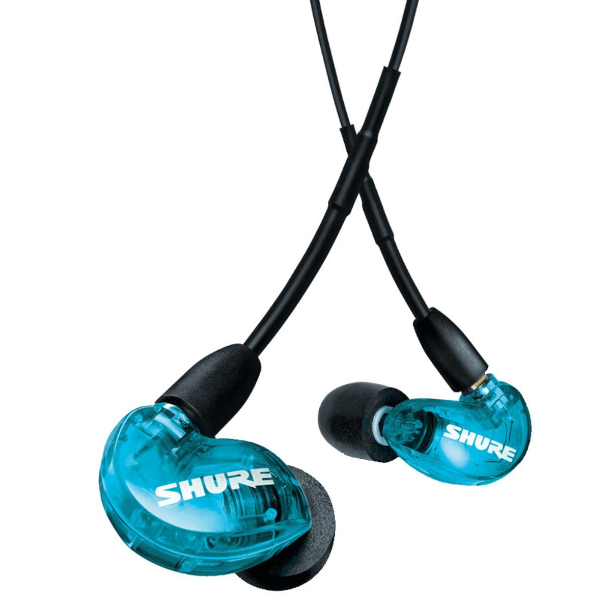 Звукоизоляционные наушники Shure SE215 Special Edition, синие #SE215DYBL+UNI