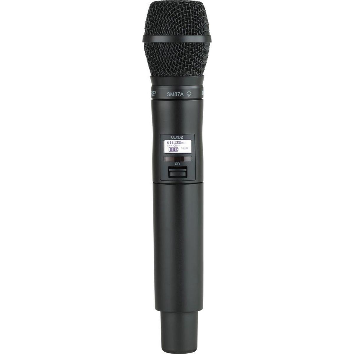 

Shure ULXD2/SM87 Handheld Transmitter with SM87 Microphone, H50: 525-572MHz