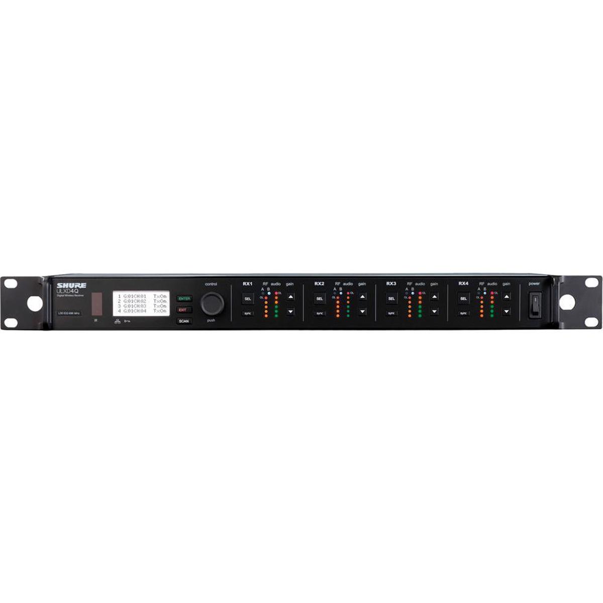 

Shure ULXD4Q Quad-Channel Digital Wireless Receiver - H50: 525-572MHz